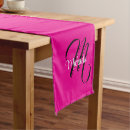 Recherche de hot pink chemins de tables Monogramme