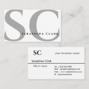 Recherche de monogramme p cartes visite Moderne