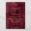 Recherche de burgundy and gold invitations Moderne