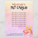 Suche nach pet sitting flyer Haustierpflege