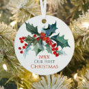 Recherche de houx ornements Notre premier noël