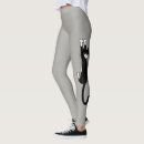 Recherche de chat noir et blanc leggings Animaux