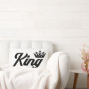 Recherche de roi coussins Reine