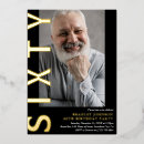 Recherche de 60th invitations Simple