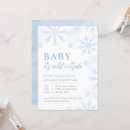 Recherche de blue snowflake baby shower invitations Aquarelle