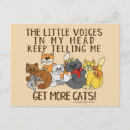 Recherche de drôle chat cartes postales Amoureux de les chats