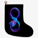 Recherche de colibri chaussette de noël Noir