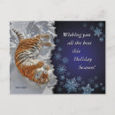 Recherche de tiger christmas vœux cartes Faune