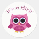 Recherche de le hibou autocollants Rose