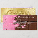 Recherche de chocolate anniversaire invitations Ticket