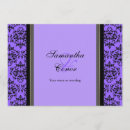 Recherche de noir et pourpre invitations Quinceanera