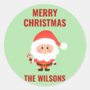 Recherche de dessin père noël autocollants Rouge