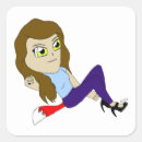 Recherche de fille autocollants Adorable