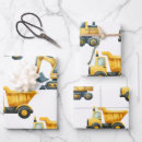 Recherche de zone de construction papier cadeau Bulldozer