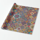 Recherche de mandala floral papier cadeau Ethnique