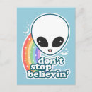 Recherche de alien cartes postales Arc en ciel
