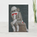 Recherche de penseur vœux cartes Singe