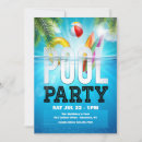 Recherche de bord de la piscine invitations Ballon de plage