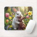 Recherche de pâques lapin tapis souris Blanc