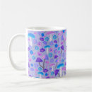 Recherche de motif floral turquoise tasses Nature