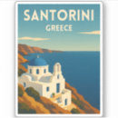 Recherche de santorin autocollants Destination