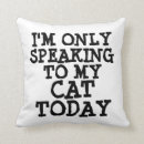 Recherche de drôle de citation coussins Chat