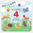 Recherche de insectes mignons autocollants Bogues