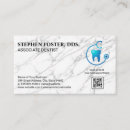 Recherche de médecin dentaire cartes visite Code qr