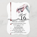 Recherche de zombie invitations Sang