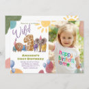Suche nach safari 1st birthday einladungen Safari wild one