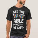 Recherche de étiquette tshirts Autiste