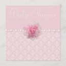 Recherche de rose de damassé invitations Mother to be