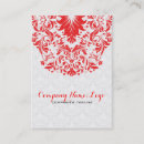 Recherche de dentelle rouge cartes visite Vintage