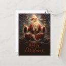 Recherche de père noël rouge cartes postales Santa claus