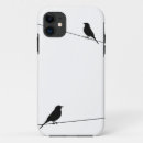 Recherche de oiseau noir et blanc iphone coques Silhouette