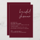 Recherche de burgundy bridal shower invitations Bohème