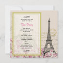 Recherche de paris tea party invitations Vintage