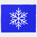 Recherche de flocons de neige bleus Blanc