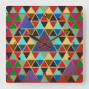 Recherche de motif mosaïque horloges Triangles