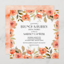 Recherche de champagne brunch bridal shower invitations Floral