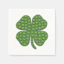 Recherche de trèfle irlandais serviettes Trèfle de quatre feuilles