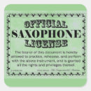Recherche de saxophoniste autocollants Saxophone
