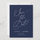 Recherche de blanc bleu marine invitations Enregistrer la date