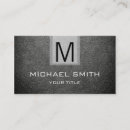 Recherche de texture en cuir cartes visite Monogramme