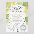Recherche de partie jungle baby shower invitations De