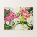 Recherche de peintures colorées puzzles Jardin