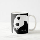 Recherche de un panda géant tasses Noir