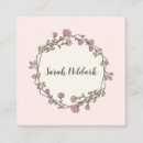 Recherche de monogramme floral cartes visite Girly