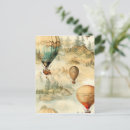 Suche nach heißluftballone postkarten Vintager heißluftballon