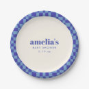 Recherche de damier assiettes en papier Garçon